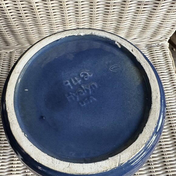VINTAGE 1940S-50S MCM HYALYN USA 942 POTTERY UTENSIL CROCK, POT OR VASE 7" TALL - Picture 6 of 7